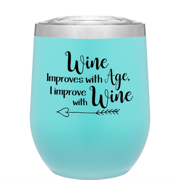 New Hot & Cold Insulated Mug with Personalized Vinyl saying of your choice - Picture 7 of 11